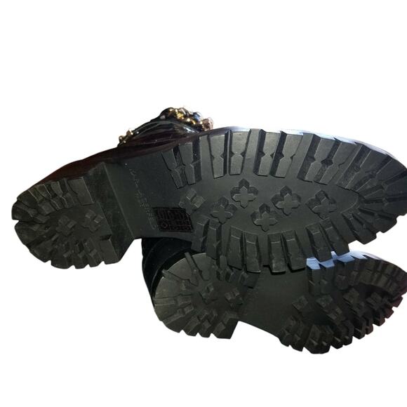 KARL LAGERFELD PARIS Palmer Combat Boots NEW  with box  Size 7.5 - Picture 7 of 7